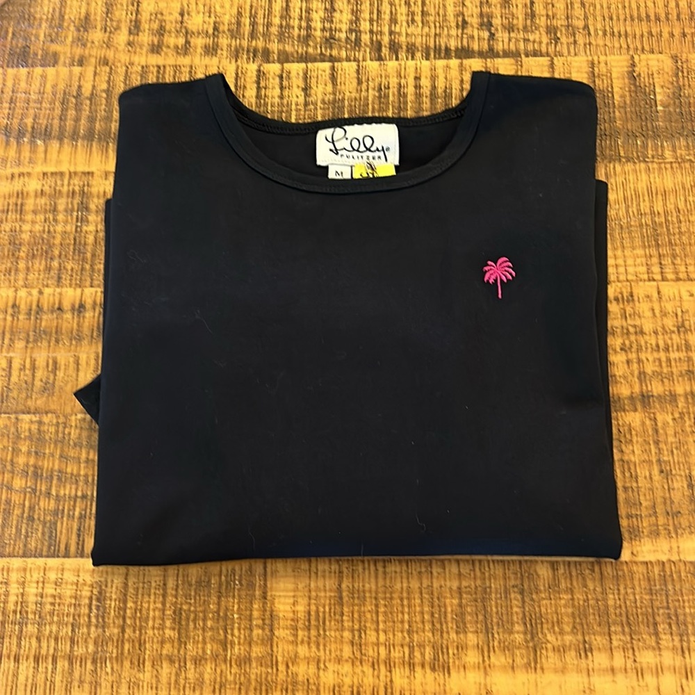 Lilly Pulitzer Black Long Sleeve Shirt Size M